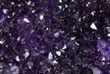 Deep-Purple Amethyst Geode With Metal Stand - Uruguay #368355-1